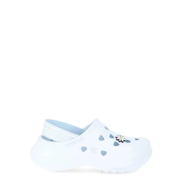 Justice Little Girls and Big Girls Clogs with Charms, Size 2, Closed Toe, Blue - Picture 6 of 6